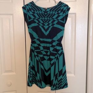 Aztec print mini dress
